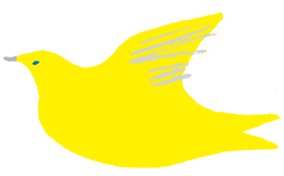 黄色い鳥のイラスト