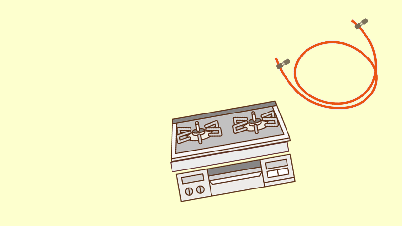 トイレとコンロのイラスト。リフォームぺージへのリンク